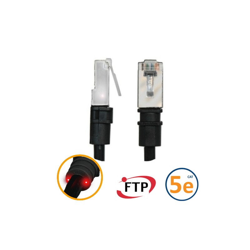 Cordon réseau RJ45 Patchsee Cat 5e FTP 3.1m