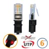 Cordon réseau RJ45 Patchsee croisé Cat 6 UTP 2.1m